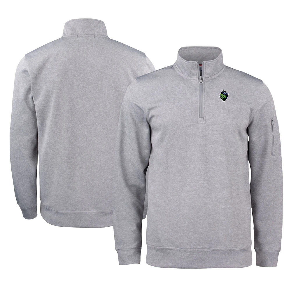 Unisex Cutter & Buck Hillsboro Hops Clique Lift Eco Performance Half-Zip Pullover Top