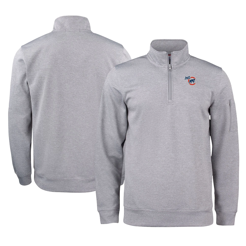 Unisex Cutter & Buck Iowa Cubs Clique Lift Eco Performance Half-Zip Pullover Top