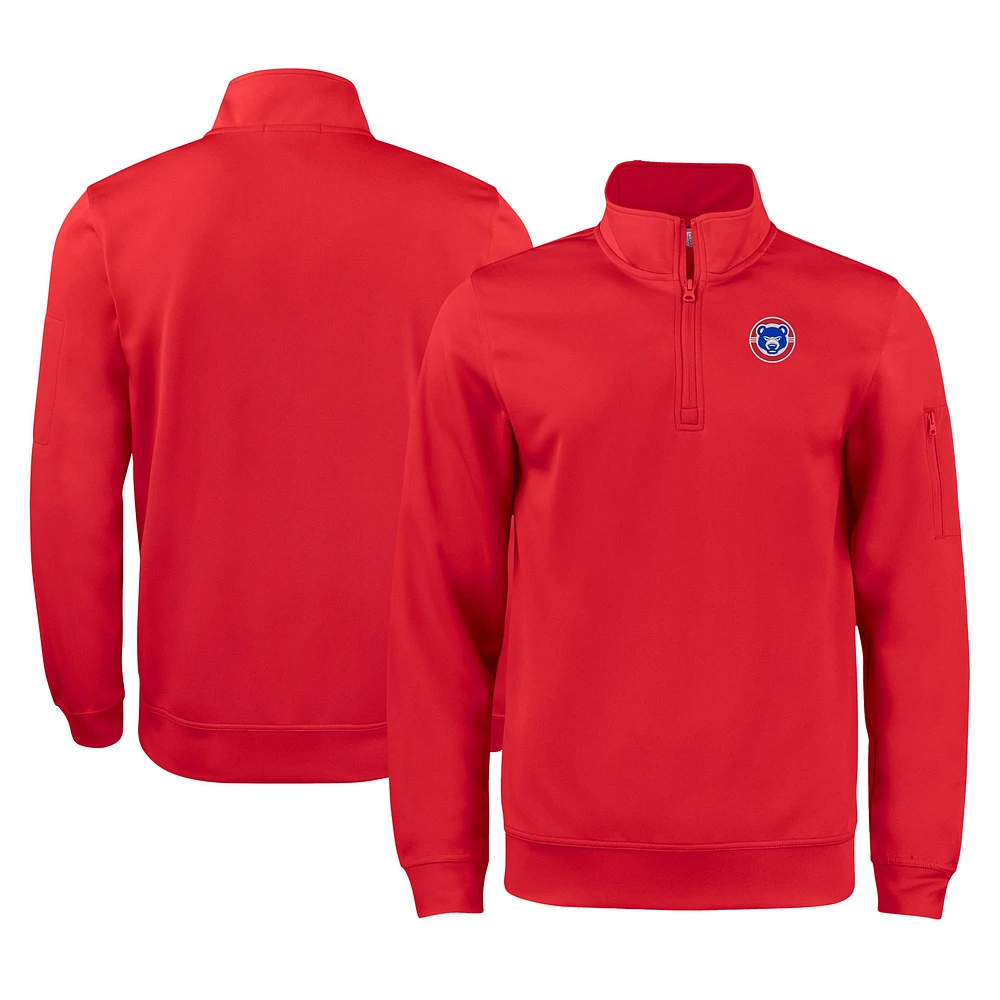 Unisex Cutter & Buck South Bend Cubs Clique Lift Eco Performance Half-Zip Pullover Top