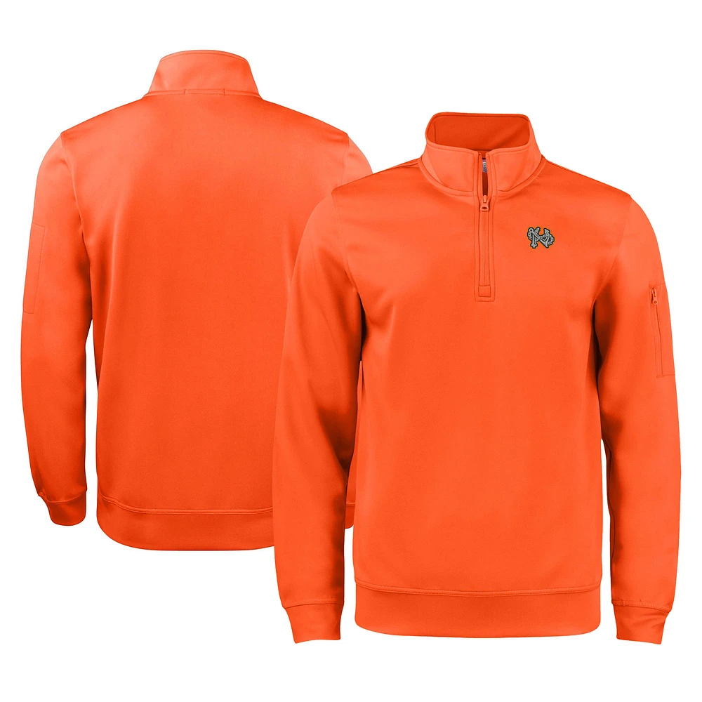 Unisex Cutter & Buck Norfolk Tides Clique Lift Eco Performance Half-Zip Pullover Top