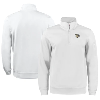 Unisex Cutter & Buck Lehigh Valley IronPigs Clique Lift Eco Performance Half-Zip Pullover Top