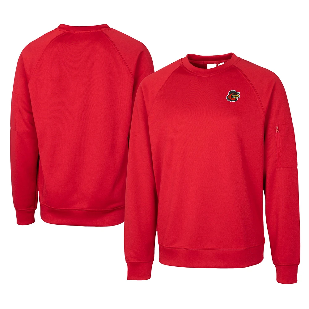 Unisex Cutter & Buck Red Rochester Wings Clique Lift Eco Performance Sweatshirt