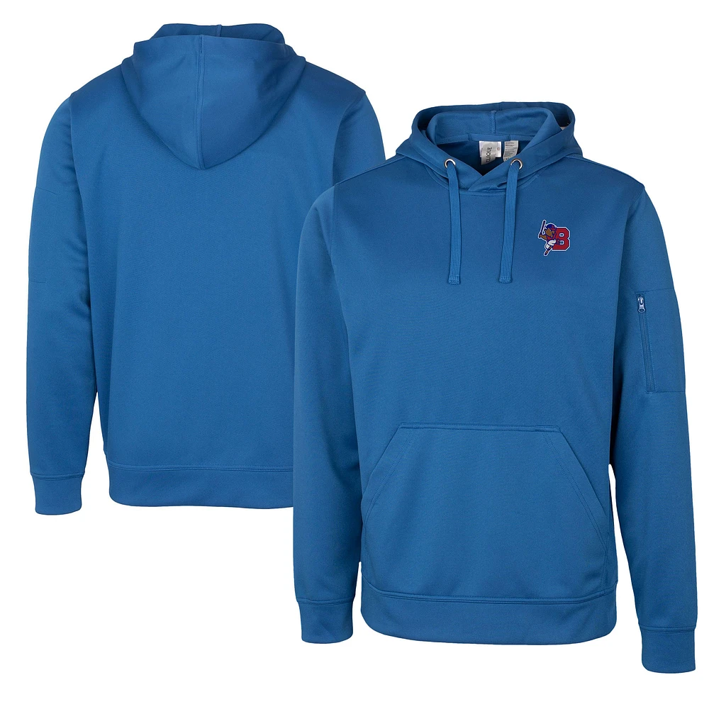 Unisex Cutter & Buck Royal Buffalo Bisons Clique Lift Eco Performance Pullover Hoodie Sweatshirt