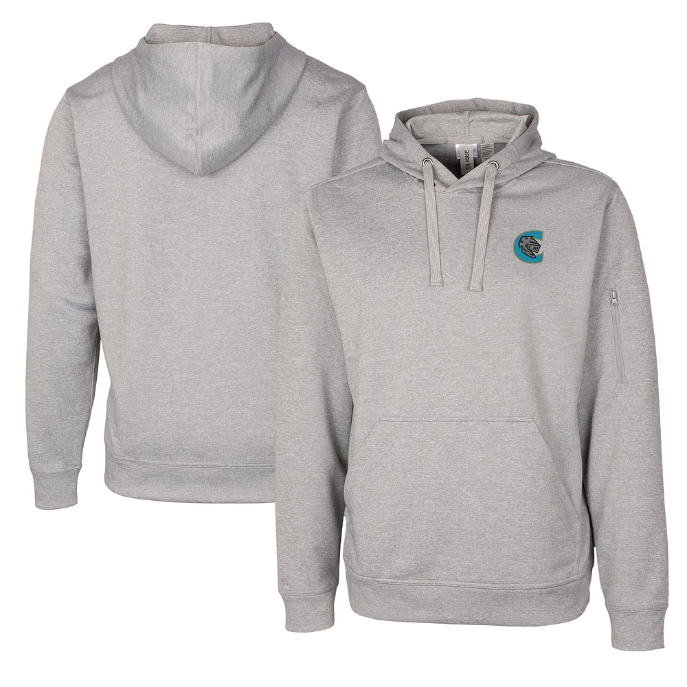 Unisex Cutter & Buck Gray Charlotte Knights Clique Lift Eco Performance Pullover Hoodie Sweatshirt