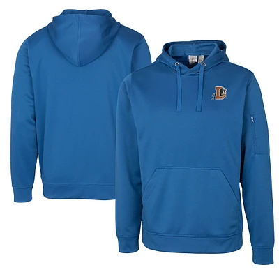 Unisex Cutter & Buck Royal Durham Bulls Clique Lift Eco Performance Pullover Hoodie Sweatshirt