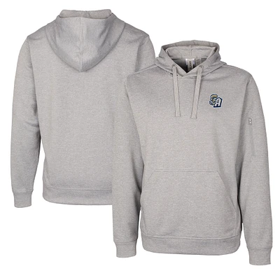 Unisex Cutter & Buck Gray San Antonio Missions Clique Lift Eco Performance Pullover Hoodie Sweatshirt