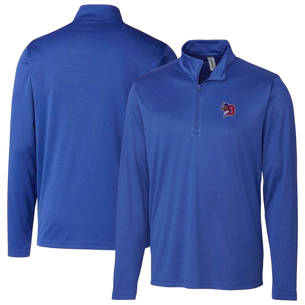 Men's Cutter & Buck Buffalo Bisons Clique Spin Eco Performance Half-Zip Pullover
