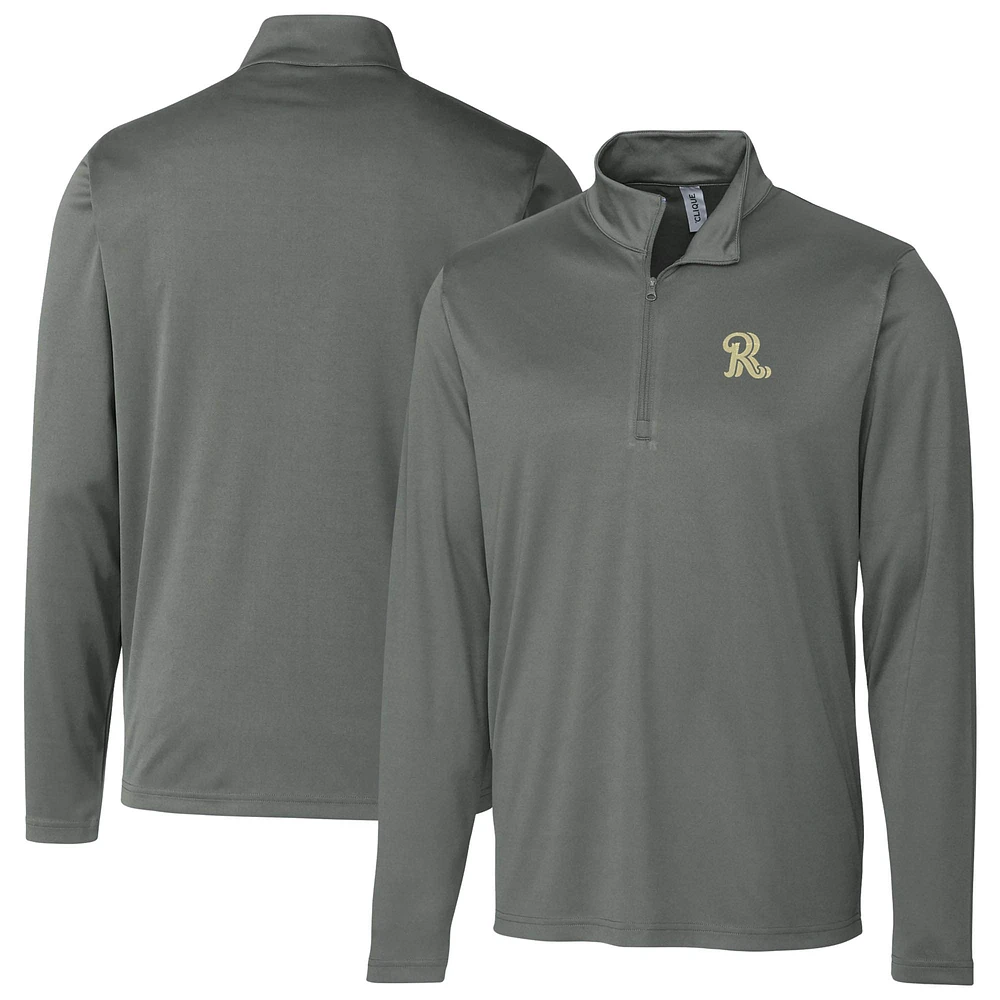 Men's Cutter & Buck Steel Frisco RoughRiders Clique Spin Eco Performance Half-Zip Pullover