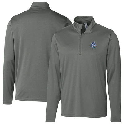 Men's Cutter & Buck Steel Hartford Yard Goats Clique Spin Eco Performance Half-Zip Pullover