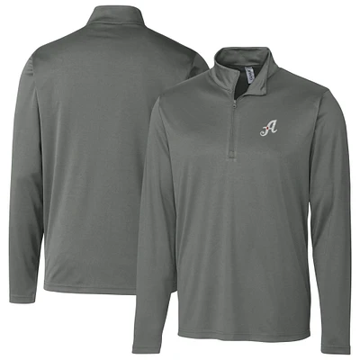 Men's Cutter & Buck Steel Reno Aces Clique Spin Eco Performance Half-Zip Pullover