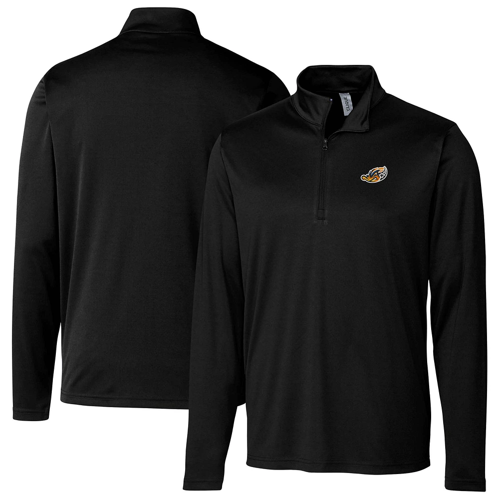 Men's Cutter & Buck Akron RubberDucks Clique Spin Eco Performance Half-Zip Pullover