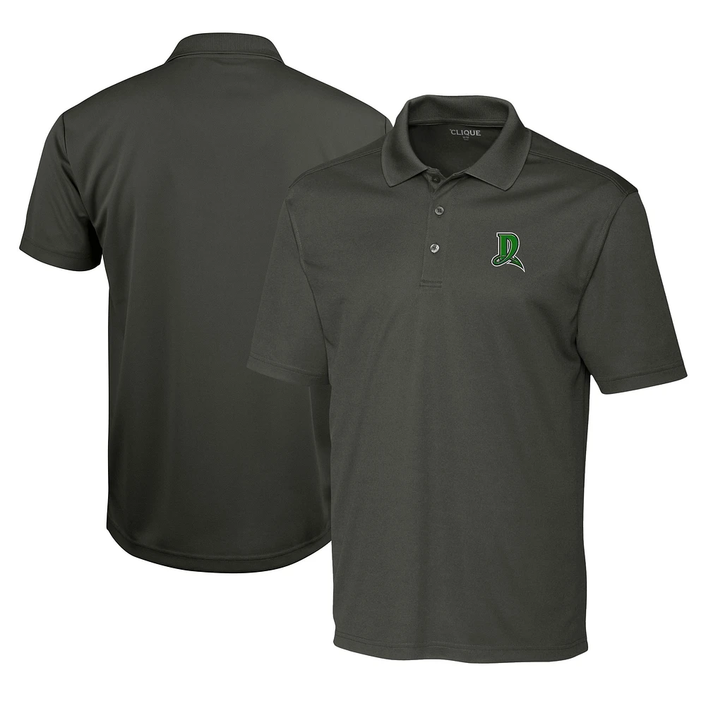Men's Cutter & Buck Steel Dayton Dragons Clique Spin Eco Performance Pique Polo
