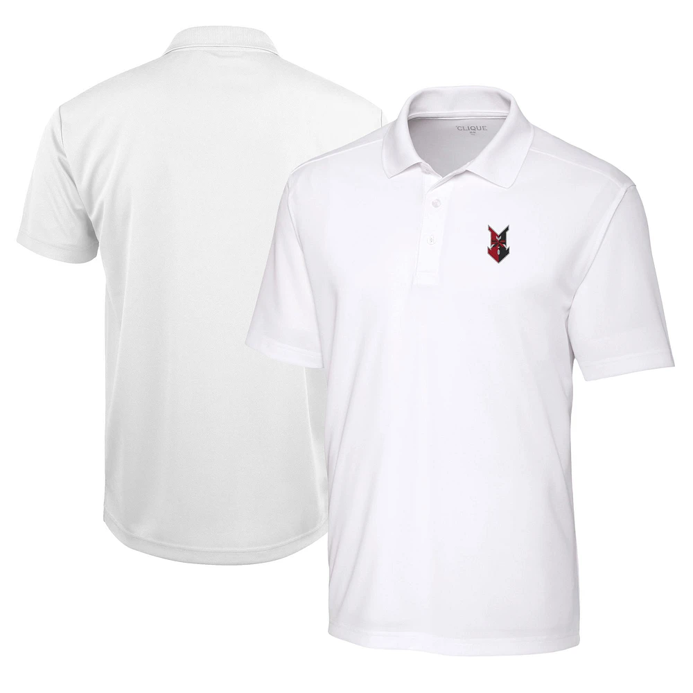 Men's Cutter & Buck White Indianapolis Indians Clique Spin Eco Performance Pique Polo