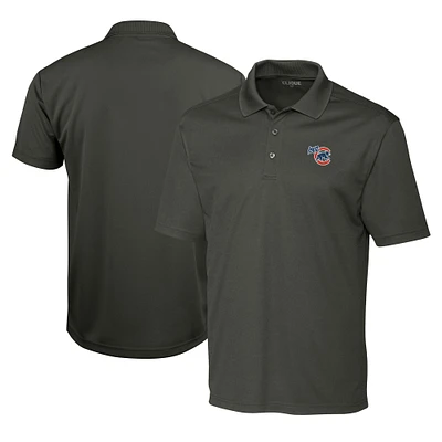 Men's Cutter & Buck Steel Iowa Cubs Clique Spin Eco Performance Pique Polo