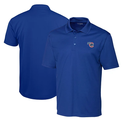 Men's Cutter & Buck Blue Iowa Cubs Clique Spin Eco Performance Pique Polo