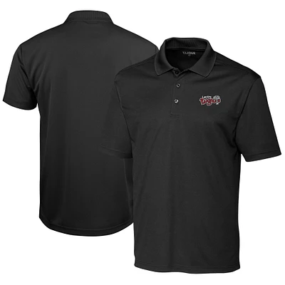 Men's Cutter & Buck Black Lansing Lugnuts Clique Spin Eco Performance Pique Polo