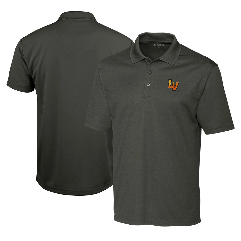 Men's Cutter & Buck Steel Las Vegas 51s Clique Spin Eco Performance Pique Polo
