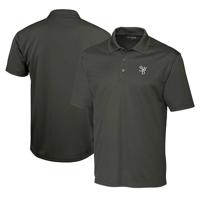 Men's Cutter & Buck Steel Scranton Wilkes-Barre RailRiders Clique Spin Eco Performance Pique Polo