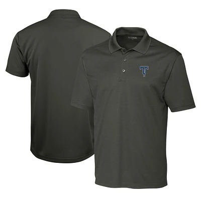 Men's Cutter & Buck Steel Tulsa Drillers Clique Spin Eco Performance Pique Polo