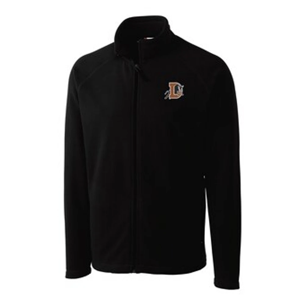 Men's Cutter & Buck Black Durham Bulls Clique Summit Performance Fleece Full-Zip Jacket