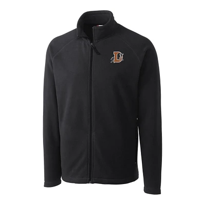 Men's Cutter & Buck Charcoal Durham Bulls Clique Summit Performance Fleece Full-Zip Jacket