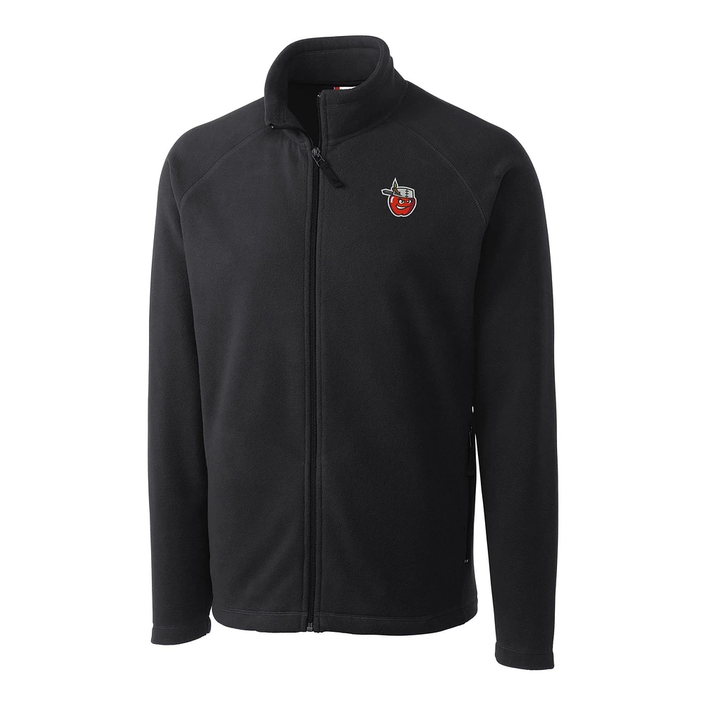 Men's Cutter & Buck Charcoal Fort Wayne TinCaps Clique Summit Performance Fleece Full-Zip Jacket