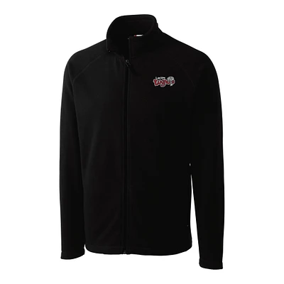 Men's Cutter & Buck Black Lansing Lugnuts Clique Summit Performance Fleece Full-Zip Jacket
