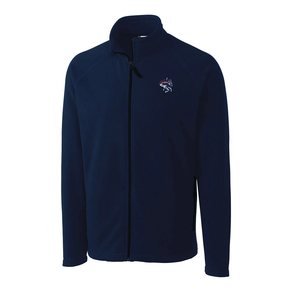 Men's Cutter & Buck Navy Binghamton Rumble Ponies Clique Summit Performance Fleece Full-Zip Jacket