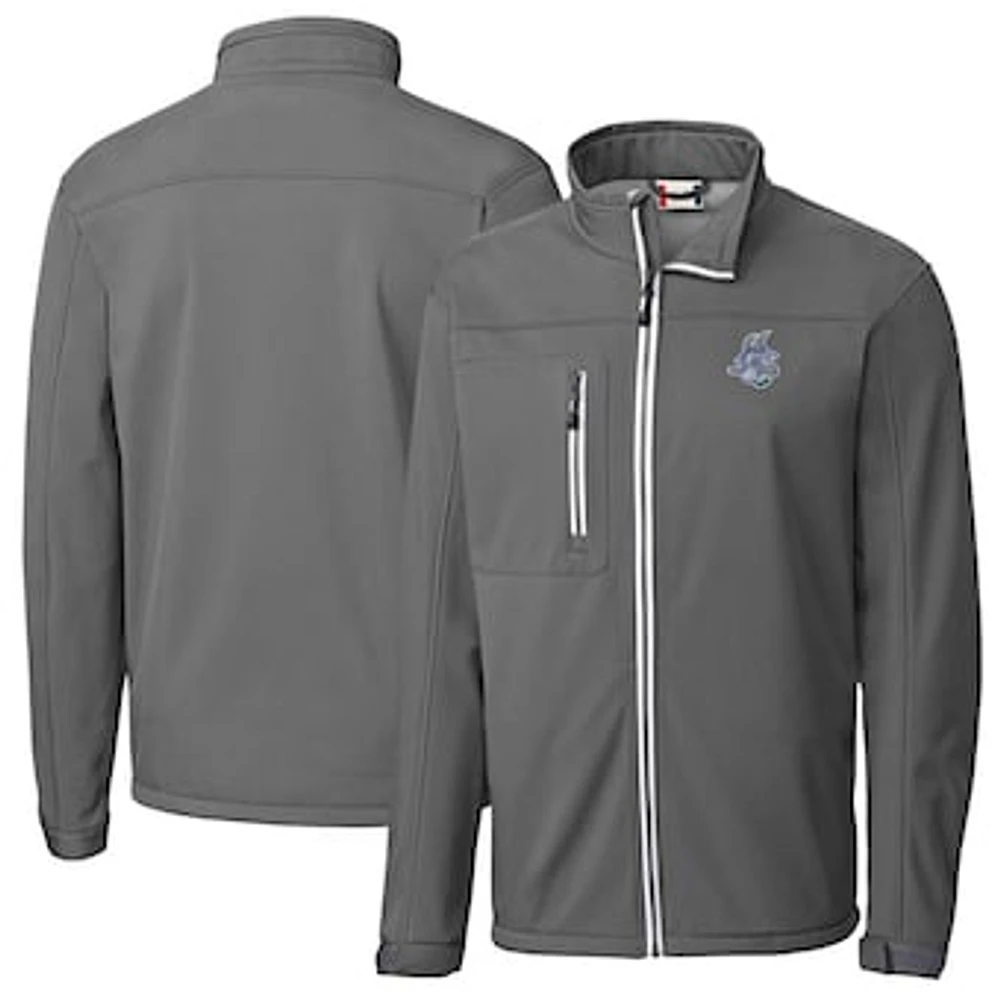 Men's Cutter & Buck Steel Hartford Yard Goats Clique Telemark Eco Stretch Softshell Full-Zip Jacket