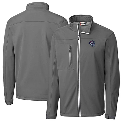 Men's Cutter & Buck Steel Binghamton Rumble Ponies Clique Telemark Eco Stretch Softshell Full-Zip Jacket