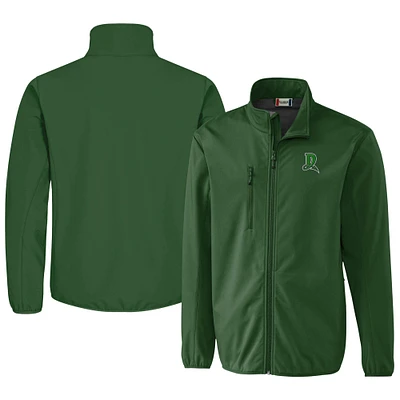 Men's Cutter & Buck Dayton Dragons Clique Trail Eco Stretch Softshell Full-Zip Jacket