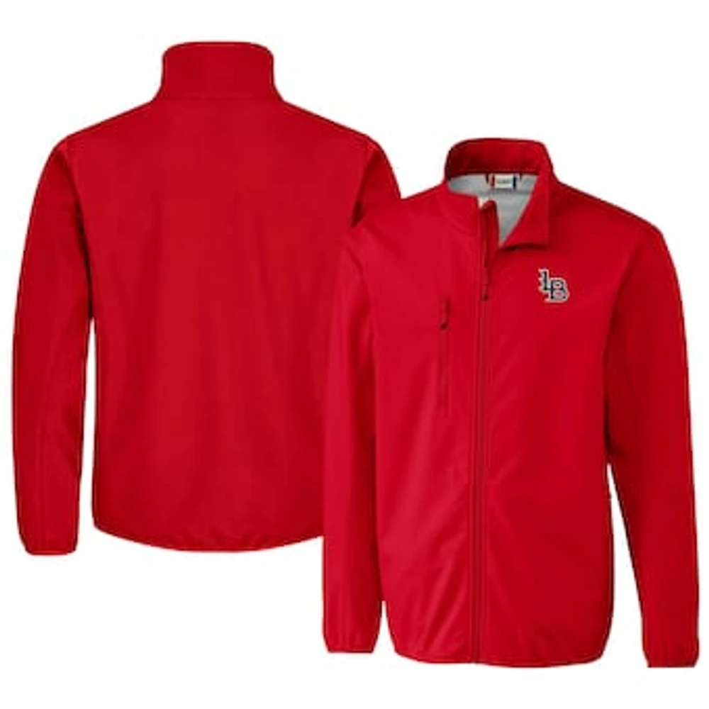 Men's Cutter & Buck Louisville Bats Clique Trail Eco Stretch Softshell Full-Zip Jacket