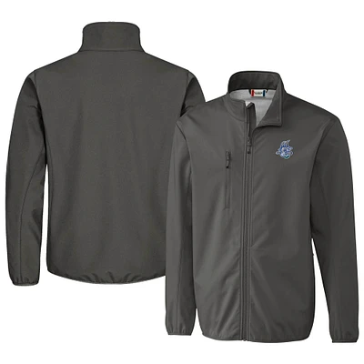 Men's Cutter & Buck Steel Hartford Yard Goats Clique Trail Eco Stretch Softshell Full-Zip Jacket