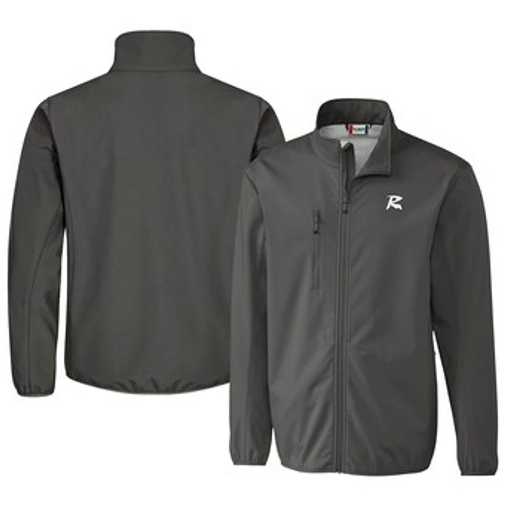 Men's Cutter & Buck Steel Richmond Flying Squirrels Clique Trail Eco Stretch Softshell Full-Zip Jacket