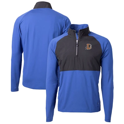 Men's Cutter & Buck Durham Bulls Adapt Eco Knit Hybrid Recycled Quarter-Zip Top