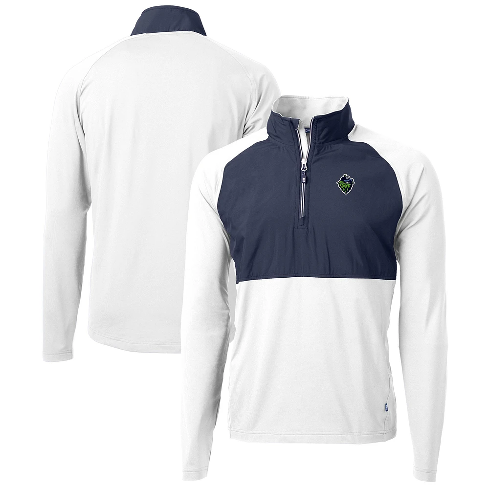 Men's Cutter & Buck Hillsboro Hops Adapt Eco Knit Hybrid Recycled Quarter-Zip Top