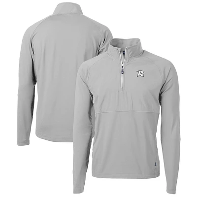 Men's Cutter & Buck Richmond Flying Squirrels Adapt Eco Knit Hybrid Recycled Quarter-Zip Top
