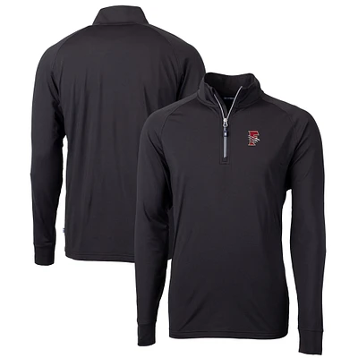 Men's Cutter & Buck Fresno Grizzlies Adapt Eco Knit Stretch Recycled Quarter-Zip Pullover
