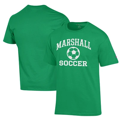 Men's Champion Kelly Green Marshall Thundering Herd Soccer Icon T-Shirt