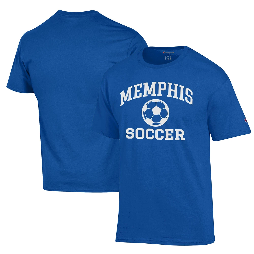 Men's Champion Royal Memphis Tigers Soccer Icon T-Shirt
