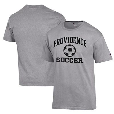 Men's Champion Gray Providence Friars Soccer Icon T-Shirt