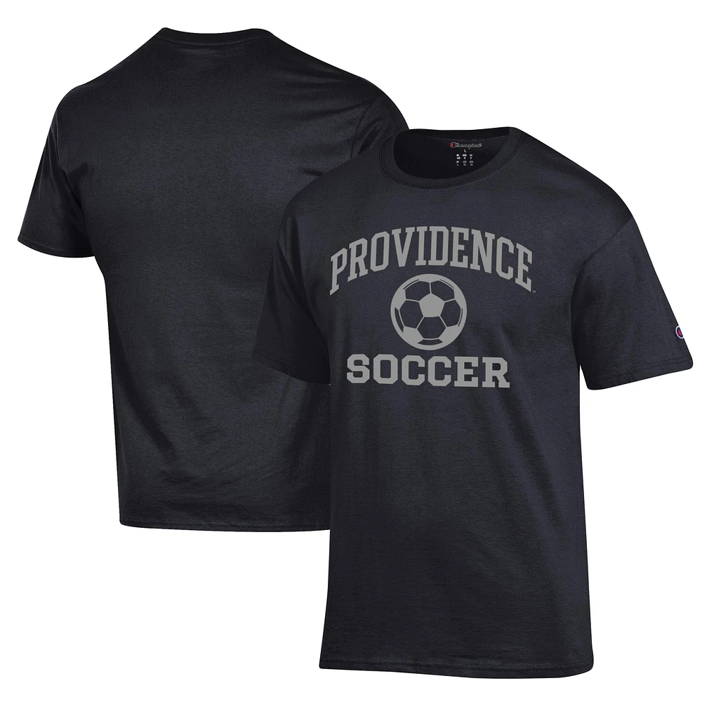 Men's Champion Black Providence Friars Soccer Icon T-Shirt