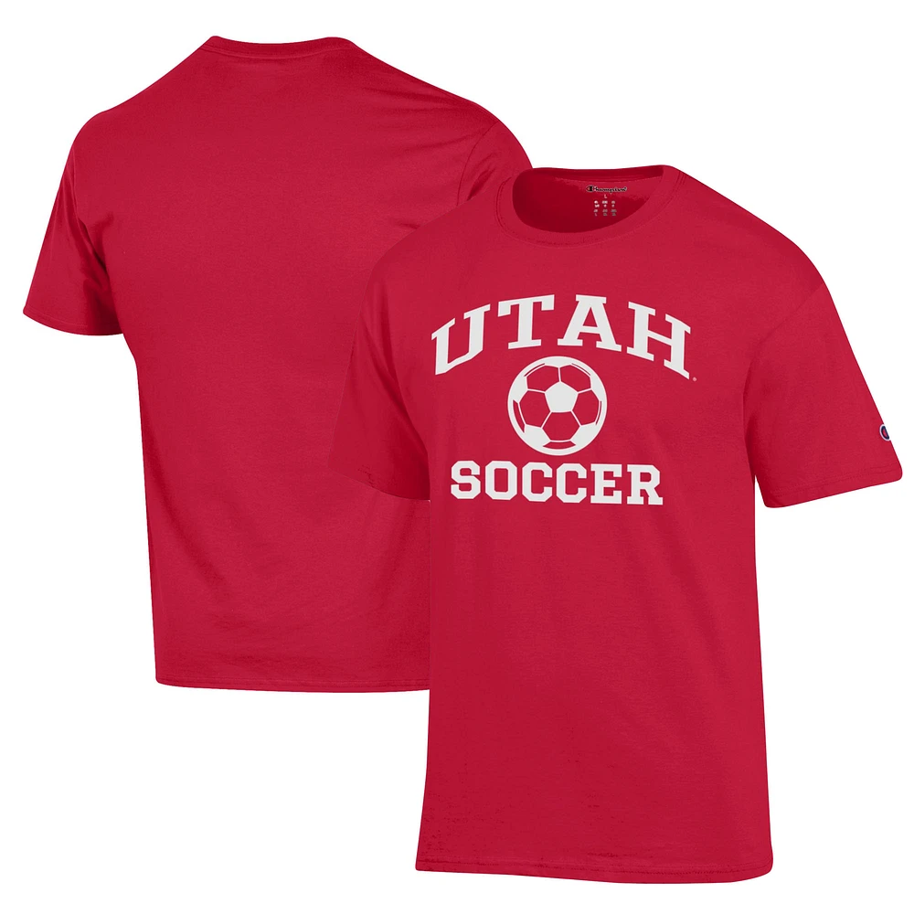 Men's Champion Utah Utes Soccer Icon T-Shirt