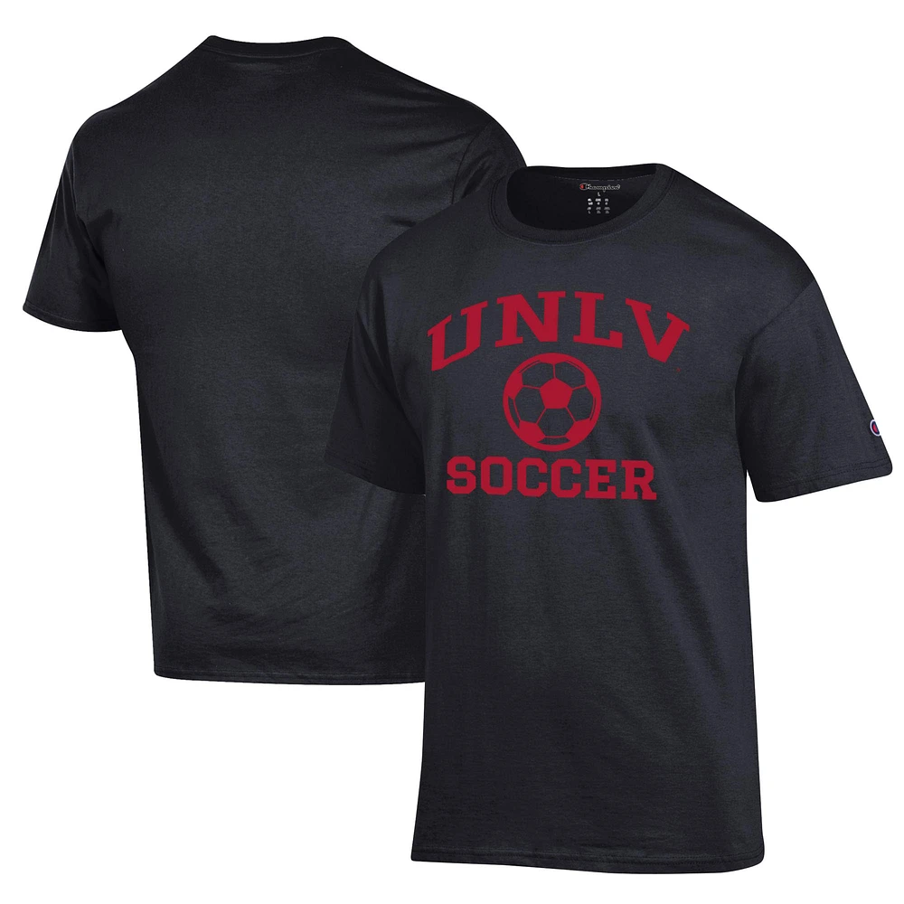 Men's Champion Black UNLV Rebels Soccer Icon T-Shirt
