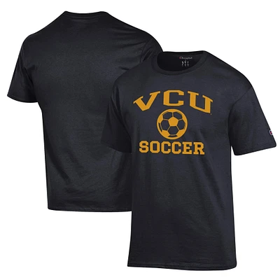 Men's Champion Black VCU Rams Soccer Icon T-Shirt