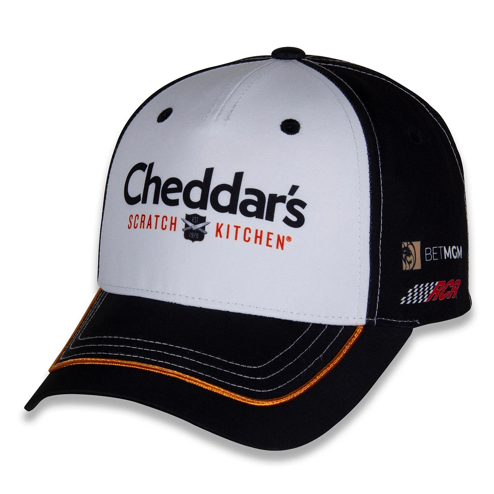 Men's Richard Childress Racing Team Collection White/Black Kyle Busch Cheddars Uniform Adjustable Hat