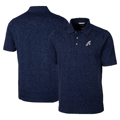Men's Cutter & Buck Navy Reno Aces Advantage Tri-Blend Space Dye Polo