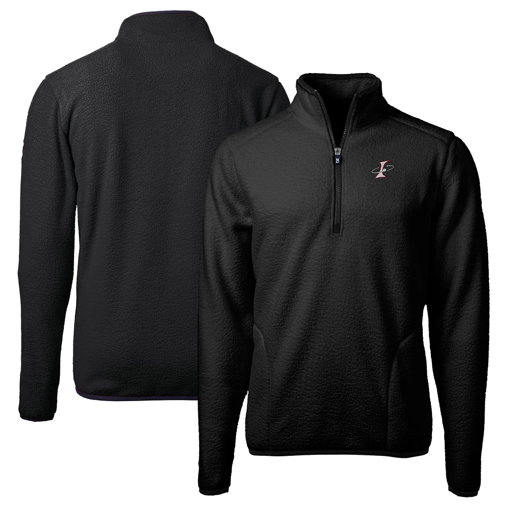 Men's Cutter & Buck Albuquerque Isotopes Cascade Eco Sherpa Fleece Quarter-Zip Jacket