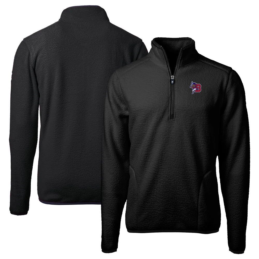 Men's Cutter & Buck Buffalo Bisons Cascade Eco Sherpa Fleece Quarter-Zip Jacket