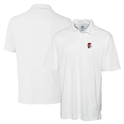 Men's Cutter & Buck White Fresno Grizzlies DryTec Genre Textured Solid Polo